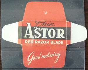 VINT.RAZOR BLADE WRAPPER ASTOR  