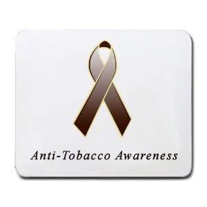  Anti Tobacco Awareness Ribbon Mouse Pad