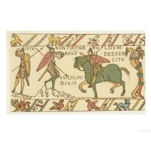 Bayeux Tapestry Battle of Hastings a Sentinel Tells Harold of the 