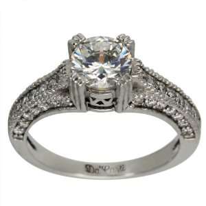 Antique Diamond Engagement Ring With GIA CERTIFIED F SI1 .50ct Center 