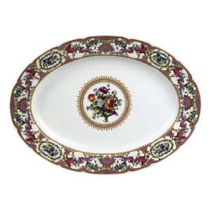  Andrea By Sadek Antique Sevres 14.5 Purple Oval Platter 