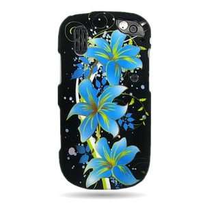 WIRELESS CENTRAL Brand Hard Snap on Shield With BLUE LILY Design 
