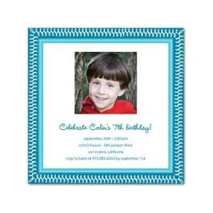 Birthday Party Invitations   Lively Loops Luxe Turquoise By Magnolia 