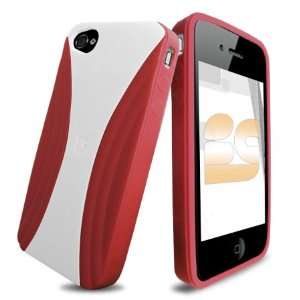 Xmatrix Red on White Ver3 Hard Protector Case Cover For Apple iPhone 