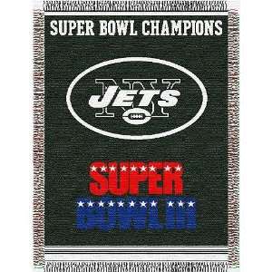  Northwest New York Jets Super Bowl III Commerative Throw 