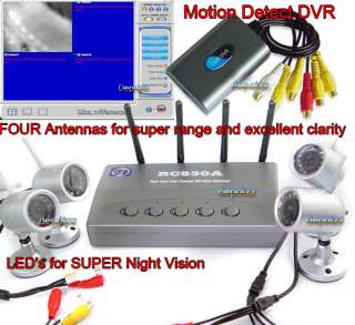Camera Wireless Security System Surveillance USB DVR  