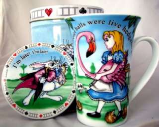 Alice in Wonderland Mug and Coaster Set in Gift Tin Cardew  