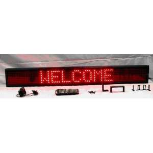  Semi outdoor Ultra Bright Red color Led Scrolling Display 