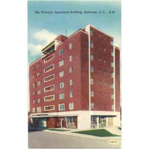  1940s Vintage Postcard The Wilmary Apartment Building 