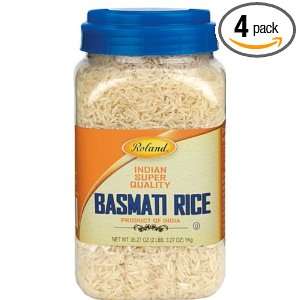 Roland Basmati Rice, Fancy Quality, 35.2 Ounce Packages (Pack of 4 