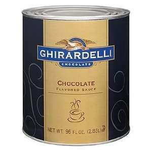 Ghirardelli Flavored Sauce, Chocolate, 96 Ounce Can  