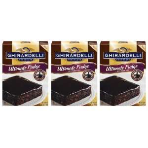 Ghirardelli Chocolate Brownie Mix, Ultimate Fudge, 18 Ounce Boxes 