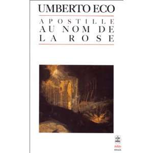  Apostille au Nom de la rose Umberto Eco Books