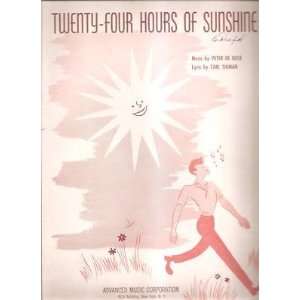  Sheet Music Twenty Four Hours Of Sunshine 137 Everything 