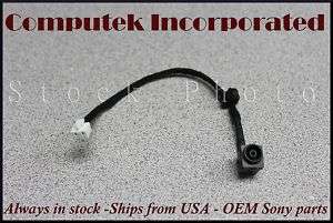 OEM Sony VGN FW590F3B Power Jack Cable Harness PN80726  