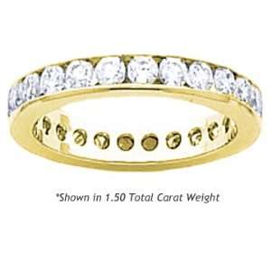 Diamond Eternity Band Channel Set Round Cut   Includes Appraisal 