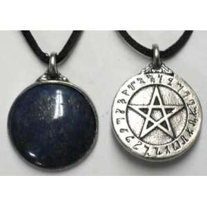    Rune Amulet Lapis Pentagram Necklace of Power 