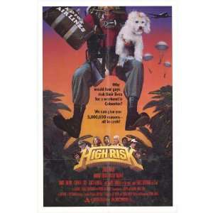 , Lindsey Wagner, & James Coburn High Risk 1981 Original Folded Movie 