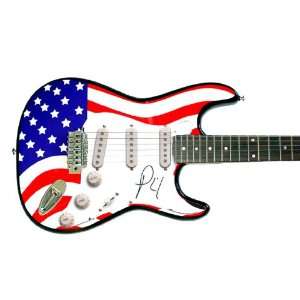  Phil Vassar Autographed Signed Flag Guitar & Video Proof 