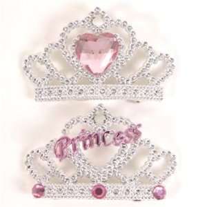   Think Pink Princess Jewel Tiara Hair Slides (Princess ) Toys & Games