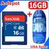 Nueva de SanDisk tarjeta de memoria Flash de clase 4 16GB SD SDHC 16G