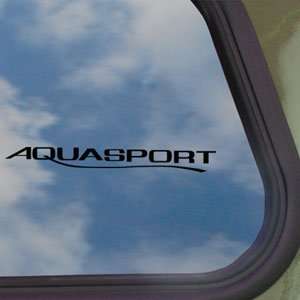  Aquasport Black Decal Boat Car Truck Bumper Window Sticker 