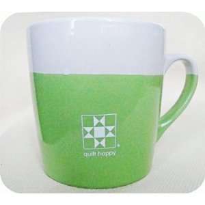  Quilt Happy Color Dip Mug   Green