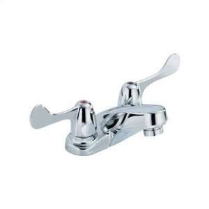   Two Handle Bathroom Faucet   Vandle Resistant Wrist Blade Handles