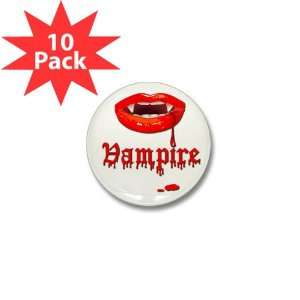    Mini Button (10 Pack) Vampire Fangs Dracula 