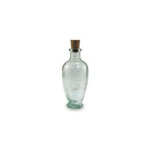  Clear Recycled Green Glass Deco Castilla Bottle   10oz 