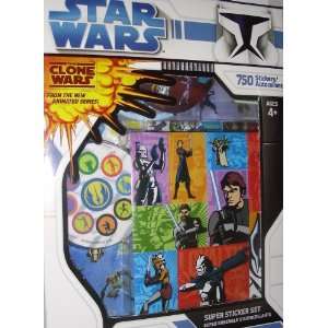  The Clone Wars Animated Series Stickers 750 Pc. Set 
