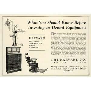  1929 Ad Harvard Company Canton Ohio Dental Equipment 