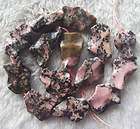 20x30mm 15.5inch Natural Rhodonite Wave Freeform Beads  