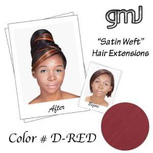  Satin Weft   Silky Straight Weave   (18   Color# D RED 