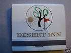 Vintage Matchbook Desert Inn & Country Club Las Vegas