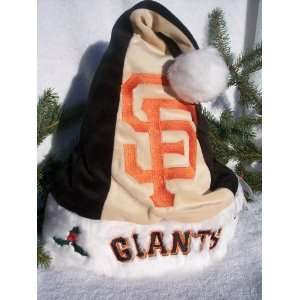  San Francisco Giants plush holly MLB Team logo Santa Hat 
