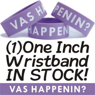 Vas Happenin ? One Direction 1 1D Wide Wristband Zayn Mailik Funny 