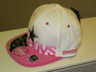 Reebok Dallas Cowboys Pink American Cancer Society Susan Komen Hat L 