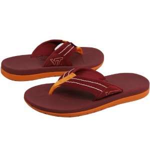  Rainbow Virginia Tech Hokies Maroon East Cape Flip Flops 