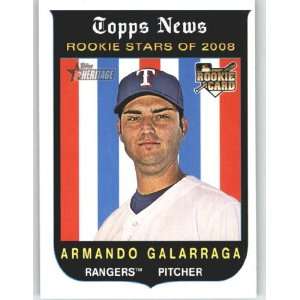  2008 Topps Heritage #124 Armando Galarraga RC   Detroit 