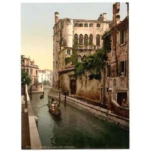  Rio San Trovaso and palace, Venice, Italy
