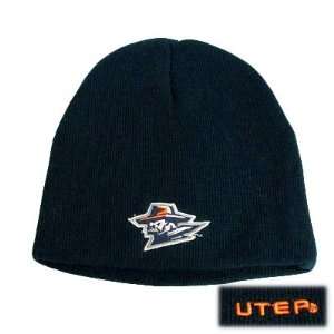  NCAA BEANIE KNIT HAT YOUTH UTEP TEXAS PASO MINERS BLUE 