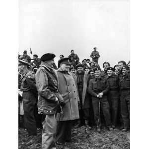  English PM Winston Churchill and British Army General 