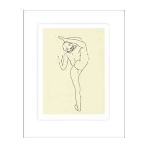   Nue   Artist Auguste Rodin  Poster Size 23 X 19