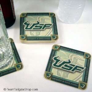   of South Florida USF Bulls Drink Coasters, Set of 8