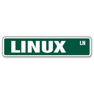  LINUX  Street Sign  operating system server nerd gift 