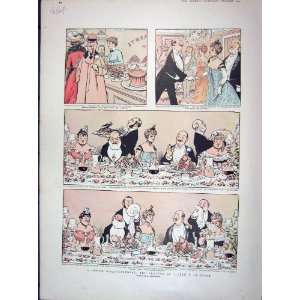   1902 STORY ILLUSTRATION TRAGEDY PATE A LA RUSSE DINNER