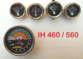   560 Complete Gauge Set   Tachometer+ Oil Pressure + Ampere+Temp + Fuel