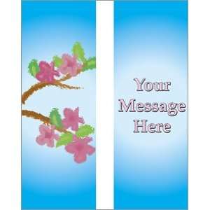   Seasonal Banner Dogwood Branches Double Sided Design