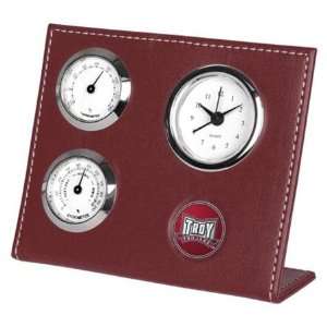 Troy University Trojans NCAA Weather Station Desk Clock